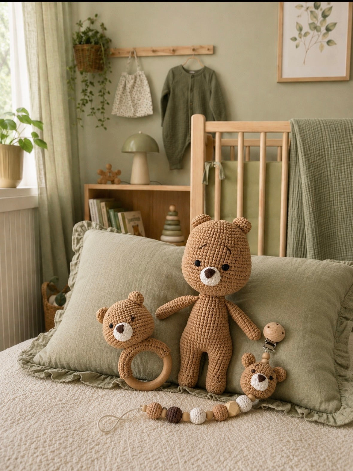 Teddy - stickad björn