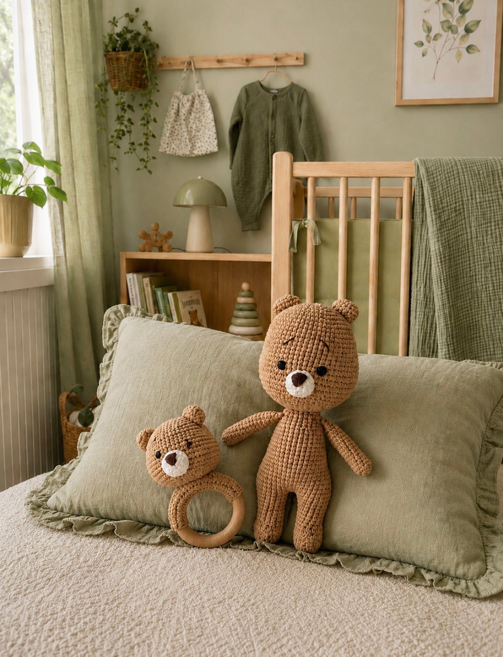 Teddy - stickad björn